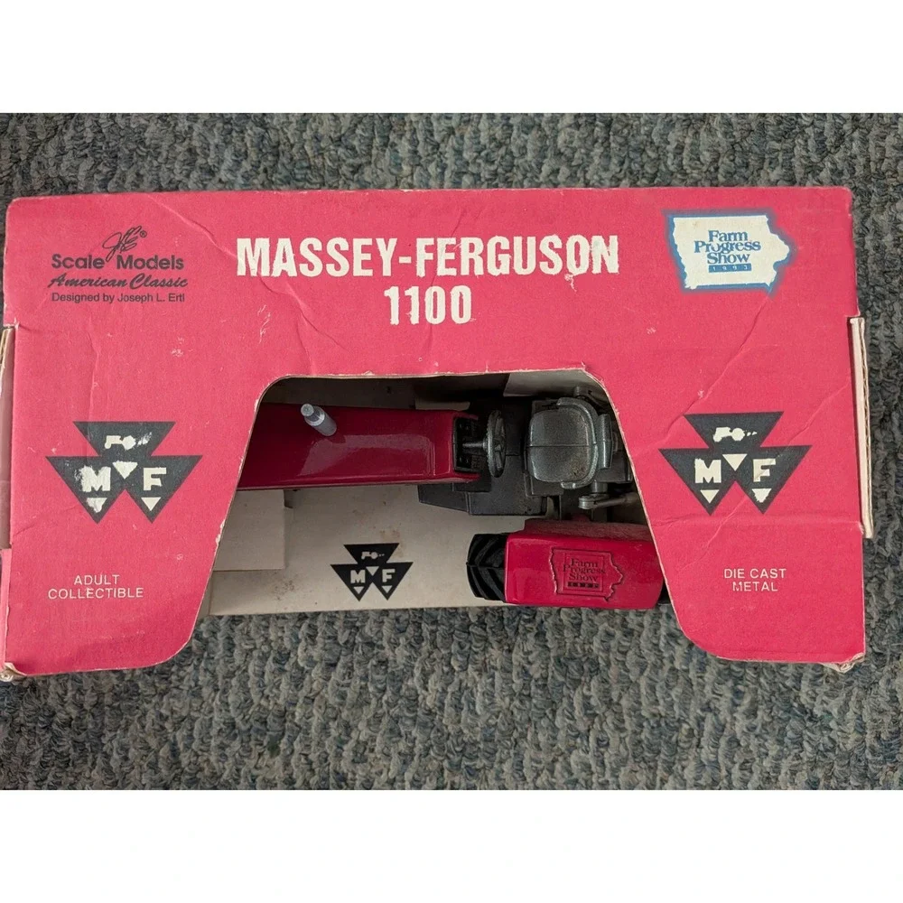 Scale Models Massey Ferguson 1100 Tractor 1993 Farm Progress Show Die Cast USA